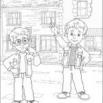 דף צביעה נורמן וג'יימס