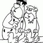 דף צביעה פרד קדמוני וברני ראבל