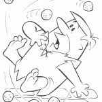 דף צביעה פרד קדמוני נבהל