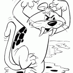 דף צביעה בייבי פוס, החתול של משפחת קדמוני