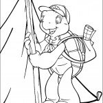 דף צביעה פרנקלין בונה אוהל