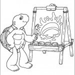 דף צביעה פרנקלין הצייר