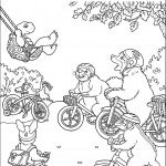 פרנקילן בנדנדה וחבריו רוכבים באופניים