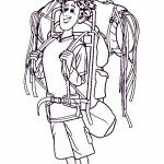 דף צביעה ג'ונתן מגיע למלון