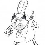 דף צביעה מפלצת טבח המלון