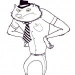 דף צביעה המפלצת וויין