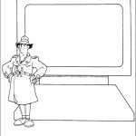 דף צביעה חוש חש הבלש 7