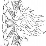 דף צביעה מדורת ל