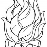 דף צביעה מדורה