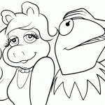 דף צביעה קרמיט קצת מיואש ממיס פיגי