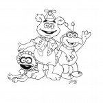 דף צביעה פוזי, אלמו וגונזו