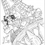 דף צביעה ג'ק השודדים חוטפים ומתקיפים את ג'ק