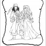 דף צביעה קפטן ג'ק ספארו וטיה דאלמה