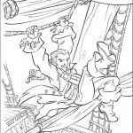 דף צביעה מישהו נתלה על חבלים