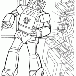 דף צביעה רובוטריקים 5