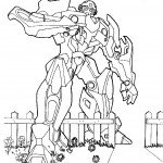 דף צביעה רובוטריקים 4