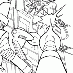 דף צביעה רובוטריקים 3