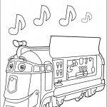 דף צביעה קטר הגלידה פרוסטיני