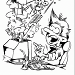 דף צביעה פליטת מחשב דף צביעה פליטת מחשב