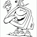 מחשב מגרה את העכבר בגבינה צהובה מחשב מגרה את העכבר בגבינה צהובה