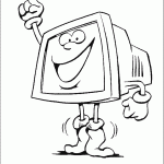 דף צביעה מחשב מלמד דף צביעה מחשב מלמד