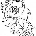 דף צביעה דיגימון גומאמון