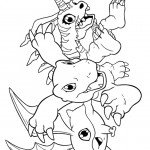 דף צביעה אגומון וחברים