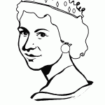 דף צביעה המלכה אליזבט