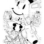 דף צביעה איש משפחה 5