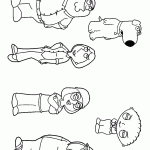 דף צביעה איש משפחה 3