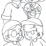 דף צביעה איש משפחה 2