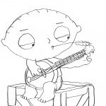 דף צביעה סטואי גריפין התינוק הגאון