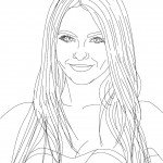 דף צביעה ויקטוריה ג'סטיס