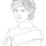 דף צביעה הנסיכה דיאנה