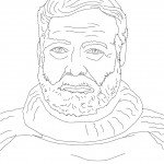 דף צביעה ארנסט המינגווי