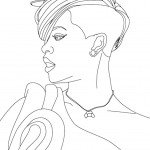 דף צביעה ליידי גאגא