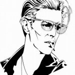 דף צביעה דיוויד בואי