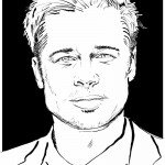 דף צביעה בראד פיט