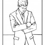 דף צביעה ג'ון קנדי