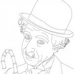 דף צביעה צ'רלי צ'פלין