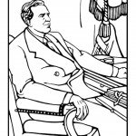 דף צביעה פרנקלין רוזוולט