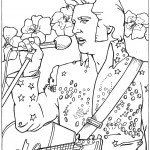 דף צביעה אלביס פרסלי 2