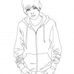 דף צביעה ג'סטין ביבר 4