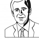 דף צביעה ג'ורג' בוש