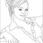 דף צביעה ריהאנה