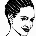 דף צביעה אנג'לינה ג'ולי