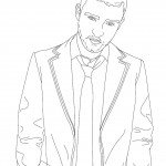 דף צביעה ג'סטין טימברלייק