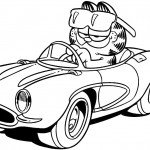 דף צביעה גראפילד הנהג