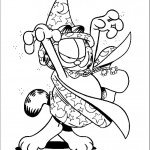 דף צביעה גארפילד הקוסם