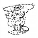 דף צביעה גארפילד הבוקר